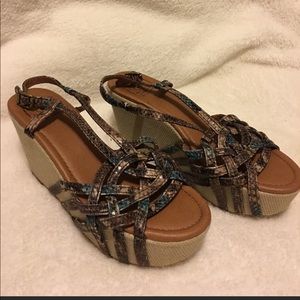 🍀 Lucky Brand Snake Print Sandal 8 1/2